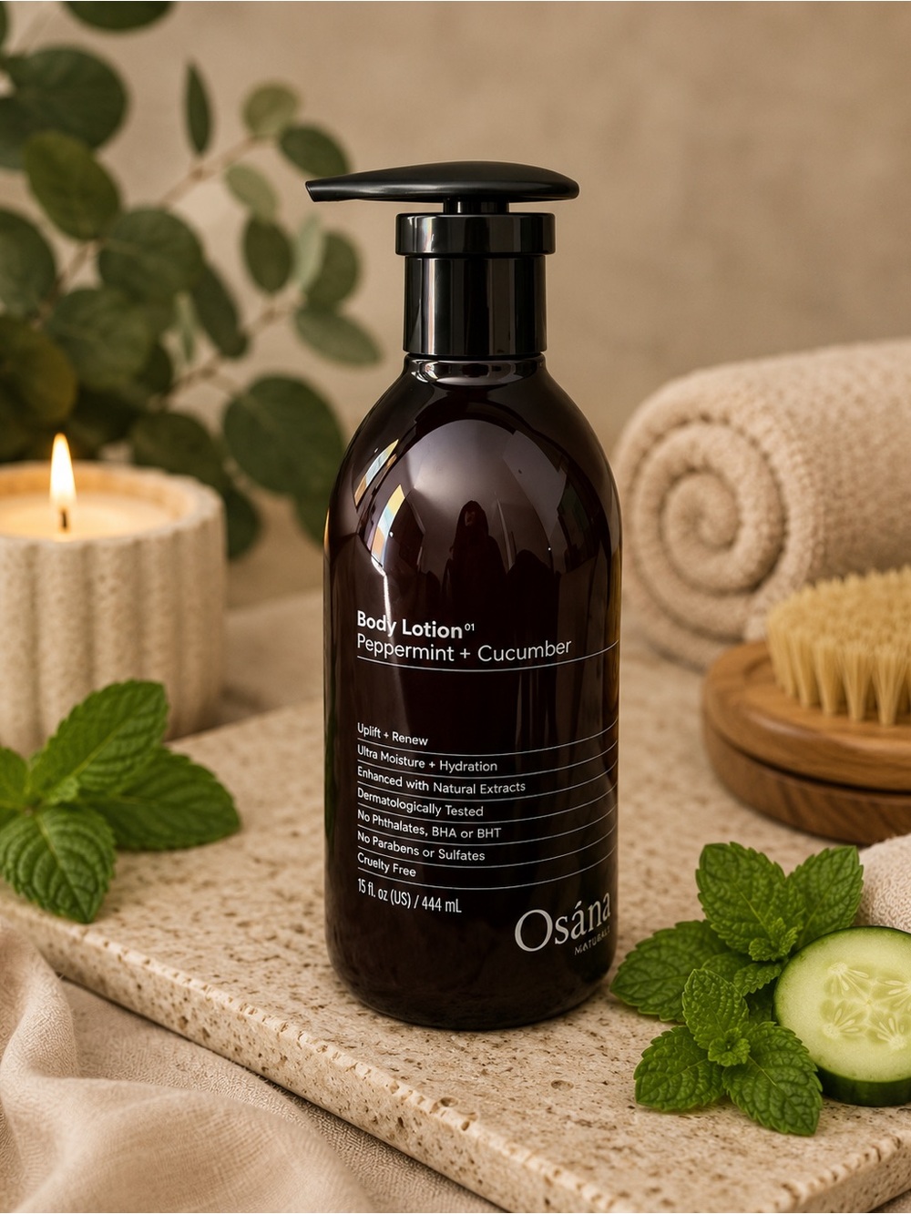Peppermint + Cucumber Body Lotion